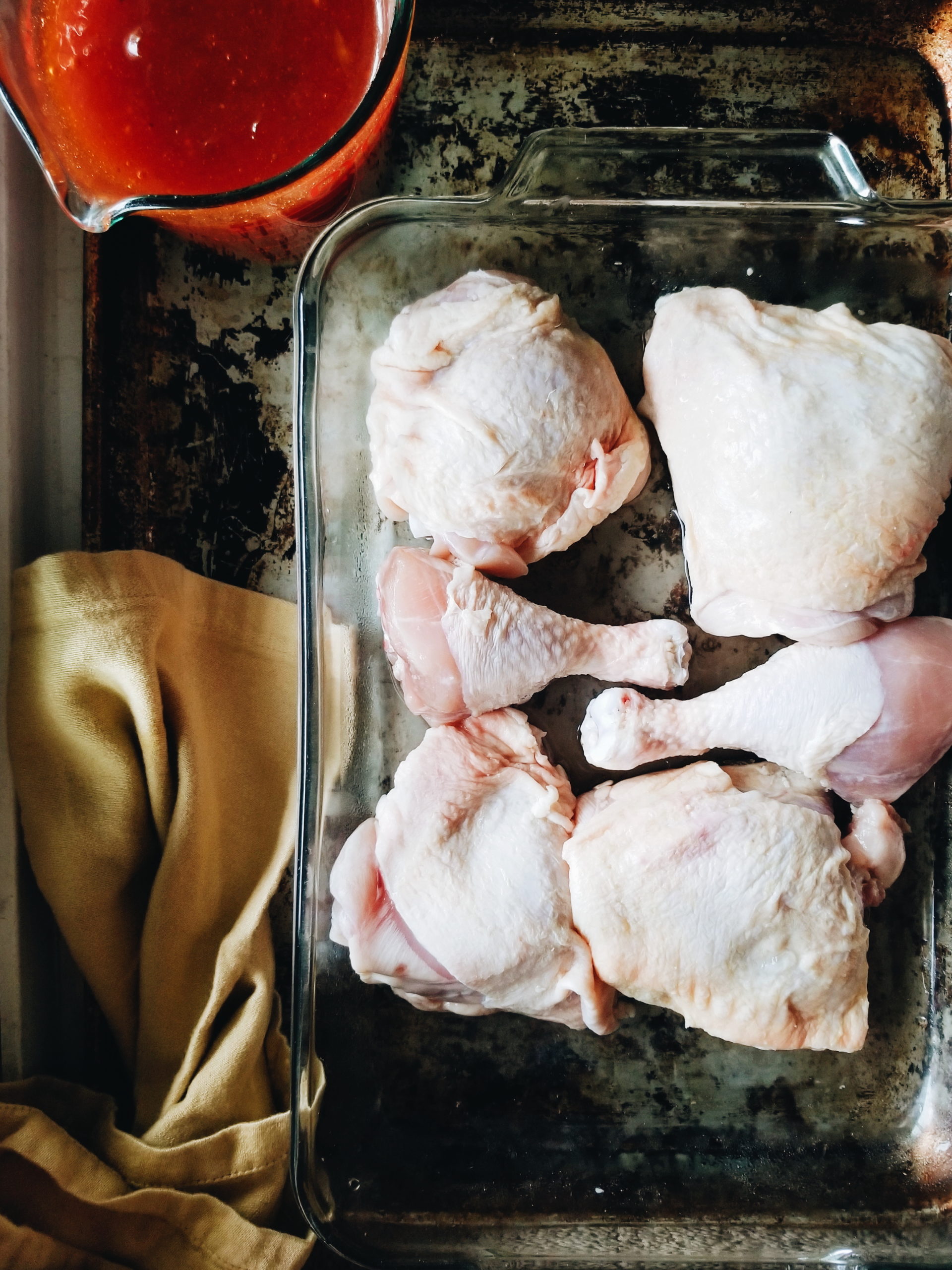 3 Ingredient Russian Apricot Chicken Thighs - Standing in the Kitchen