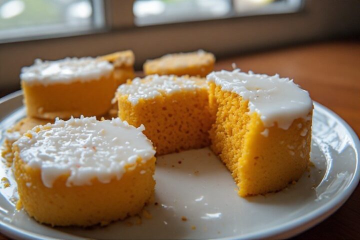 Gambar pendamping artikel: Resep Kue Talam Ubi Dua Lapis: Menyiapkan Adonan dan Menuang Lapisan