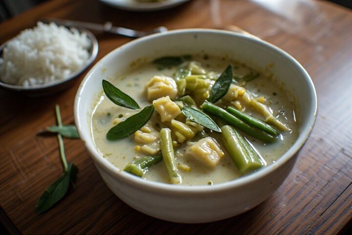 Gambar pendamping artikel: Resep Sayur Lodeh Labu Siam dan Kacang Panjang: Mengatur Santan dan Tekstur