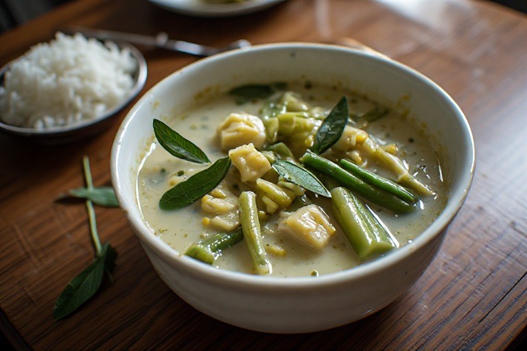 Gambar pendamping artikel: Resep Sayur Lodeh Labu Siam dan Kacang Panjang: Mengatur Santan dan Tekstur